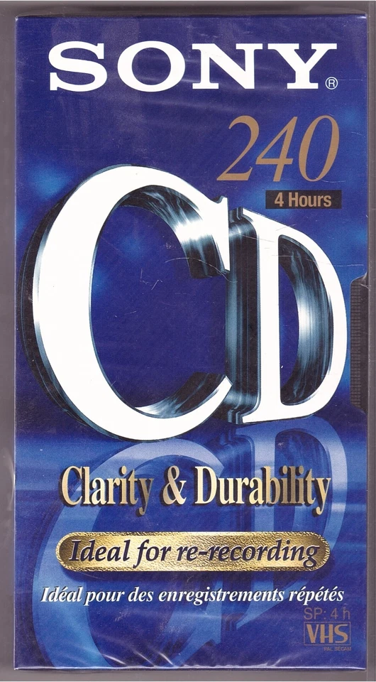 VHS Cassette Sony 240 CD New in Foil - Image 1 of 1