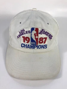 VTG Los Angeles Lakers Hat 1987 Basketball Champions NBA Snapback Baseball Cap - Picture 1 of 9