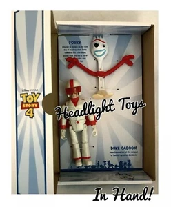 NUEVA Figura de Acción Muñeca en Caja Disney Pixar Toy Story 4 Película FORKY & DUKE CABOOM - Imagen 1 de 7