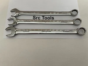 Snap-On Tools USA NEW 3pc Metric Standard Chrome Combo 17mm-19mm Wrench Set - Picture 1 of 6