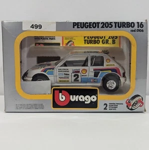 Bburago Peugeot 205 Turbo 16 1:24 Diecast Metal Model Rare Vintage Toy Car - Picture 1 of 12