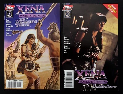 Xena Warrior Princess: Dragon's Teeth #1,2 照片封面 Topps 漫画 1997 — 第 1/2 张图片