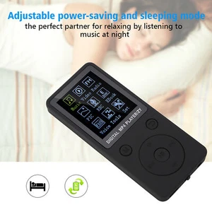 Portable Screen MP4 Music Player Support 32GB TF Card With Headphone Long St Fit - Picture 1 of 17