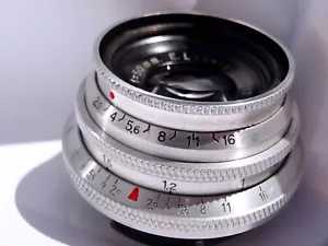 SERVICED: Ernst Ludwig Meritar 2,9/50 Red V Coating, For Exa, Exakta, Topcon - Bild 1 von 19