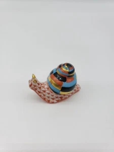 Herend Lumaca Ruggine Rete da Pesca e Guscio Multicolore Made in Ungheria SPEDIZIONE GRATUITA! - Foto 1 di 8