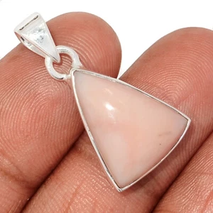Natural Peruvian PInk Opal 925 Sterling Silver Pendant Jewelry CP62242 - Photo 1/1