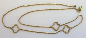 "Collar GCJ Oro Amarillo 14K Diseñador GEORGE CARTER JESSOP Italia 20""/18" - Imagen 1 de 12