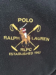 RALPH LAUREN BOYS BLACK WARM-UP SWEAT SHIRT JACKET SIZE LARGE 16-18 - Picture 1 of 6