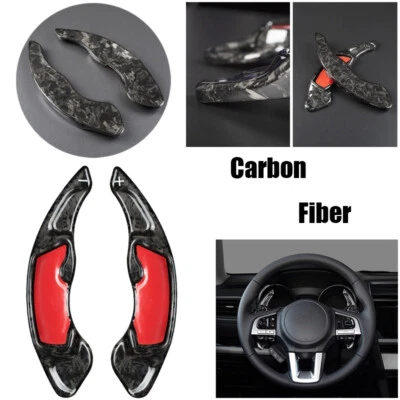 Carbon Fiber Steering Wheel Paddle Shifter For Subaru Legacy WRX BRZ XV Forester - Image 1 of 4