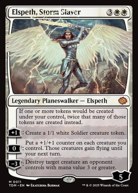 MTG - ELSPETH, STORM SLAYER - Tarkir Dragonstorm (M) - Image 1 of 1