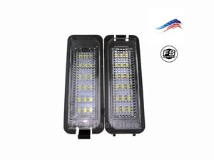 US 2x License Plate Light Lamp ErrorFree White LED F GOLF VW MK4 MK5 MK6 PASSAT - Picture 1 of 8