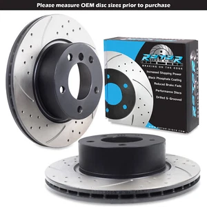 DISCOS DE FRENO DELANTEROS PERFORADOS 292mm RANURADOS PARA BMW SERIE 1 E81 E82 118i 120D 06-13 - Imagen 1 de 9