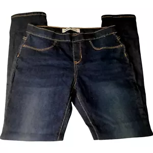 Pantalones de mezclilla ajustados para mujer junior lavado oscuro altura media azul talla 14 - Imagen 1 de 8