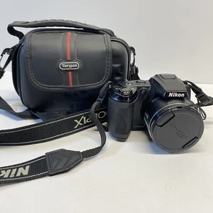 Nikon CoolPix L120 14.1MP 21x Zoom Digital Bridge Camera Bag 8GB Memory Card - Picture 1 of 10
