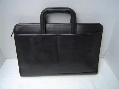 AUTHENTIC COACH VINTAGE BLACK LEATHER PORTFOLIO/BRIEFCASE #5203 EUC - Image 1 of 4