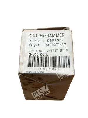 Cutler Hammer D3PR3T1 /A2 Relay Coil W/ Test Button - Image 1 of 4