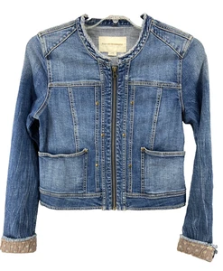 Chaqueta vaquera Pilcro And The Letterpress M de Anthropologie puño vaquero con cremallera frontal - Imagen 1 de 15
