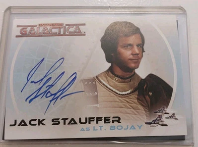 2004 The Complete Battlestar Galactica Jack Stauffer LT Bojay A3 cartão de autógrafo - Imagem 1 de 2