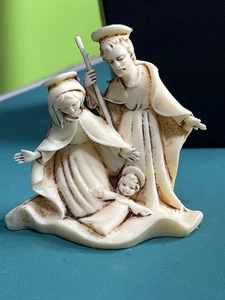 Vintage Sigillo Garanzia weiß Kunststoff Krippe Set Made in Italy 3" - Bild 1 von 4