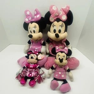 Disney Minnie Mouse Plushies Lot of 4 All Minnie - Picture 1 of 20