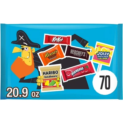Hershey Assorted Chocolate Candy Mix 20.9 oz Bag, 70 Pieces Halloween Treats - Image 1 of 4