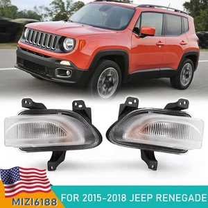 Luz de señal de giro de estacionamiento delantera para Jeep Renegade 2015-18 faros antiniebla de funcionamiento diurno - Imagen 1 de 10