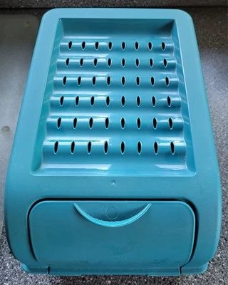 türkise Gemüseaufbewahrungsbox 28x18x18 cm - Bild 1 von 3