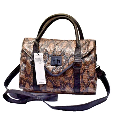 BCBGeneration Anise Satchel Handbag + Shoulder Strap Charcoal New! NWT - Image 1 of 4