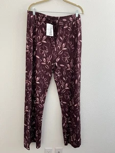 Z Supply Lounge Wide Leg Elastic Waist Boho Floral Print XL - New with Tags - Picture 1 of 8