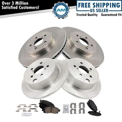 Brake Pad & Rotor Kit Ceramic Fits 2018-2022 Subaru Crosstrek 2017-2022 Impreza - Image 1 of 4