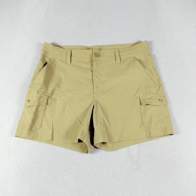 Eddie Bauer Shorts Womens 12 Stretch Cargo Outdoor Hiking Pockets Nylon Blend - Image 1 of 4