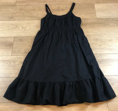 Vestido midi babydoll negro para mujer 14 caprichoso Y2K delicado coqueta calado boho Foto 1 de 4