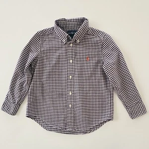 Ralph Lauren Boys 5 Classic Checkered Purple Shirt - Picture 1 of 4
