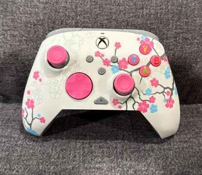 Soft Sakura Cherry Blossom Pink Wired Microsoft Xbox One Controller! ~ No Wire! - Image 1 of 4