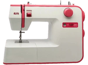 Máquina de coser - Alfa Style 20 10 Puntadas, Luz Led, 70 W, Blanca - Imagen 1 de 12