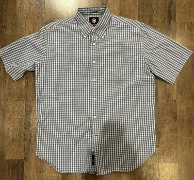 Camisa Victorinox Swiss Army manga corta abotonada azul/gris grande Foto 1 de 4