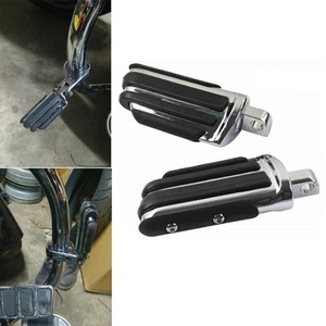 Chrome Rear Passenger Foot Pegs Rest Pedal Pads For Harley Davidson Motorcycle A - Bild 1 von 9