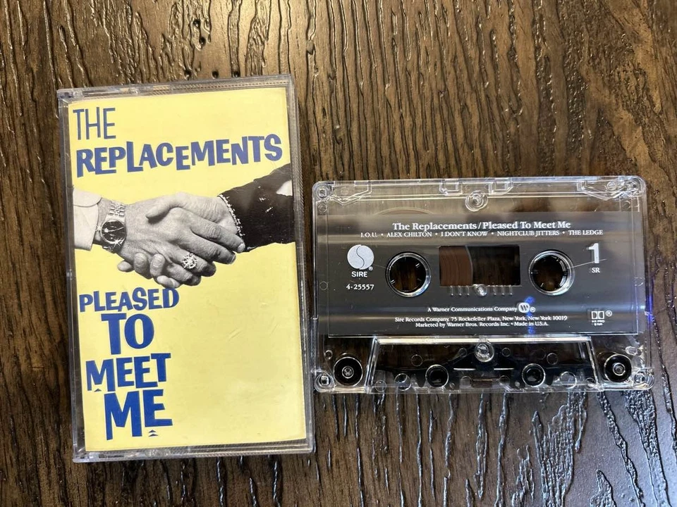The Replacements Pleased To Meet Me 1987 Cassette Sire 4-25557 VG+++ Foto 1 de 2