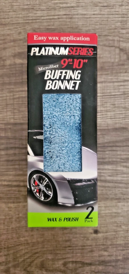 2-Pack Microtex Platinum Series Microfiber Buffing Bonnet 9"- 10" Polishing Pads - Imagem 1 de 4
