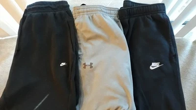 Nike Under Armour sweatpants Mens Large Lot of 3 - Image 1 of 4
