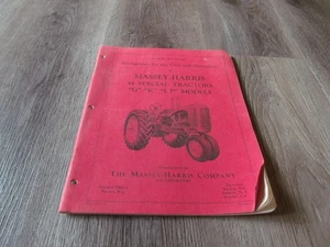 VINTAGE MASSEY HARRIS 44 SPECIAL TRACTOR G K LP MODELS OPERATION BOOKLET - Picture 1 of 4