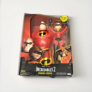 The Incredibles 2 Power Couple, Features 12" Mr. Incredible and Elastigirl NEW - Picture 1 of 6
