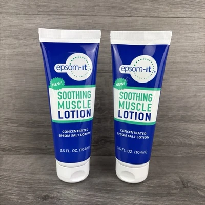 Epsom-It Soothing Muscle Epsom Salt Lotion Tube, 3.5 Fl Oz Lot of 2 - Image 1 of 3