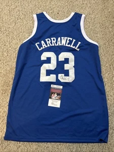 DUKE BLUE DEVILS- CHRIS CARRAWELL SIGNED AUTOGRAPH JERSEY JSA COA BASKETBALL - Picture 1 of 9
