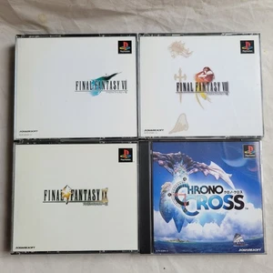 Final Fantasy 7 + 8 + 9 Chrono Cross Lot 4 PS1 NTSC-J gereinigt getestet funktionstüchtig - Bild 1 von 24