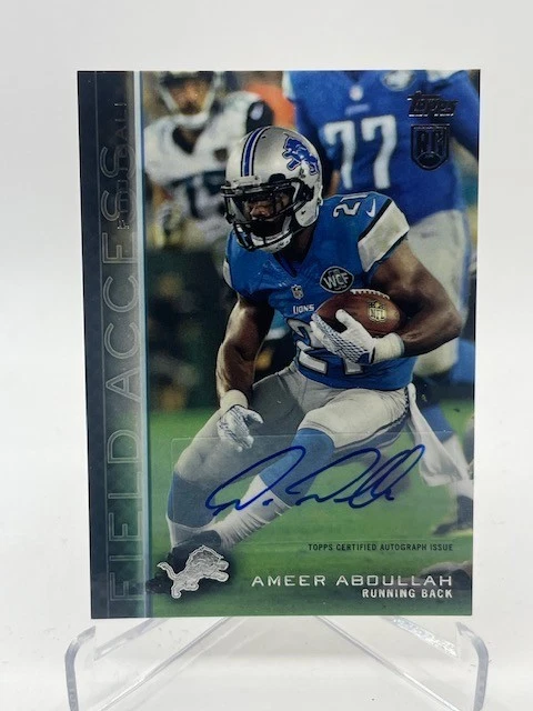 2015 TOPPS FIELD ACCESS AMEER ABDULLAH RC AUTO #70 AUTOGRAPH - Image 1 of 1