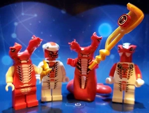 LEGO Ninjago Minifigure Lotto Serpente Generale FANGTOM Fangpyre Fangdam Fang-Suei - Foto 1 di 17