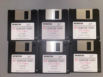 16SAMPLES Ensoniq 6 Disk Library Set - Nile Rodgers VOL #1 & VOL #2 for ASR-10 TS-10 EPS