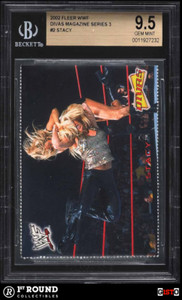 Stacy Keibler BGS 9.5: 2002 Fleer WWF Divas Magazine 3 Rookie Year Gisto POP 1