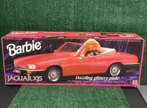 Vintage 1994 Barbie Jaguar Xjs Convertible Dazzling Glitter Pink -Mattel-NIB! - Picture 1 of 4